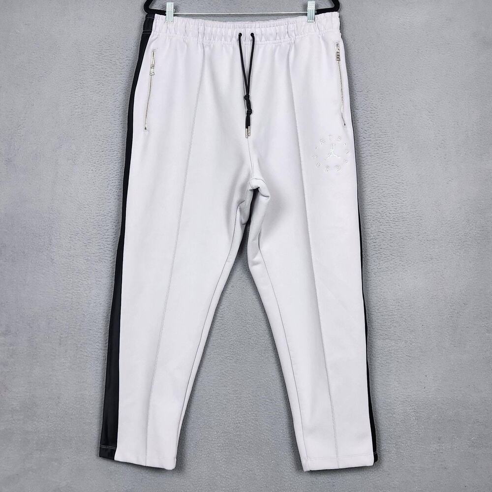 Jordan Remastered Sueded Pants Mens XL Gray Knit BQ5786-059 Athleisure